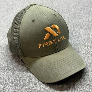 First Lite Olive Green Trucker Hat Mesh Snapback Hunting Fishing Outdoor Cap